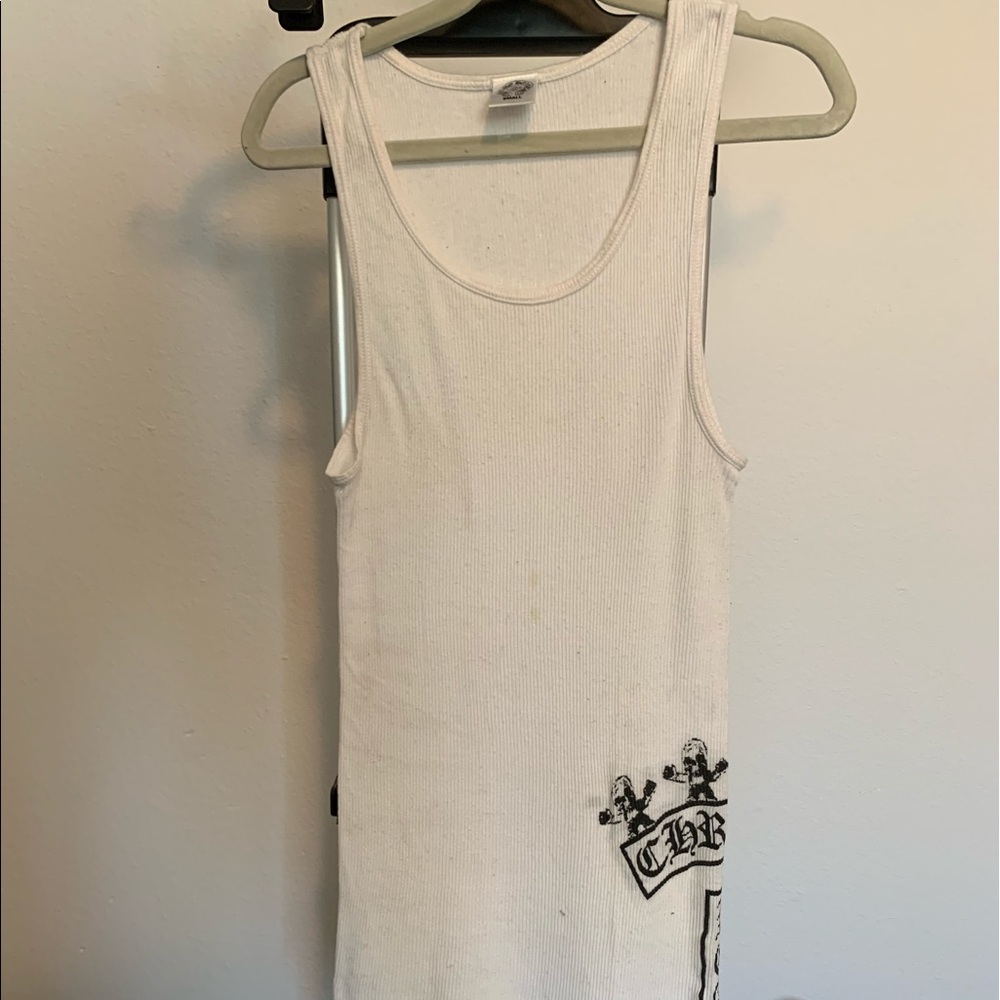 Chrome heart tank top